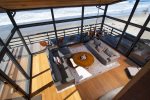 View from loft-style master bedroom ocean side windows